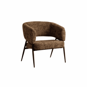 Sillón Jaspeado Marrón Tejido-Metal 71x70x75 cm, Normativa EN16139