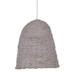 Lámpara de Techo Blanca 100% Fibra Natural 43x43x52 cm E27 220-240V