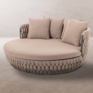 Cama de Exterior Rebecca | Daybed de Aluminio Color Topo - 185 cm