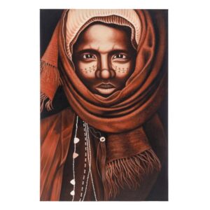 Cuadro Pintura Acrílico Marrón sobre Lienzo 100 x 4 x 150 cm