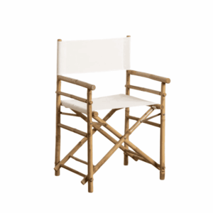 Silla Director Natural y de Bambú Plegable de 90 cm - Comodidad y Estilo para Interiores y Exteriores