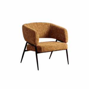 Sillón Mostaza Tejido-Metal 71x70x75 cm, Normativa EN16139