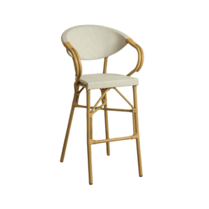 Taburete Aguamarina de Aluminio y Textileno - 57x62x111 cm