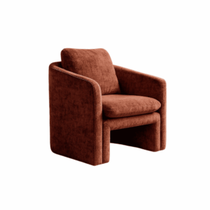 Sillón Teja Tejido 100% Poliéster con Estructura de Madera 76x68x81 cm