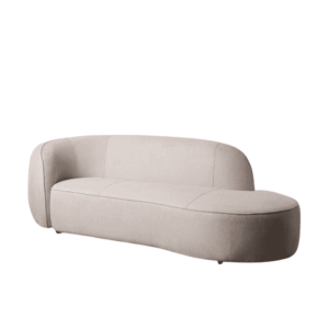 Sofá 3 Plazas Beige de Tejido Suave y Estructura de Madera Decorativa - 229 cm, Confort y Estilo para tu Salón