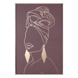 Cuadro de Impresión Chica en Lienzo 63x93 cm con Marco de Poliestireno y Colgador