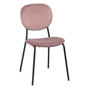 Silla Rosa DM-Metal 45,5x53,5x82,5 cm, 100% Poliéster, Montaje Requerido