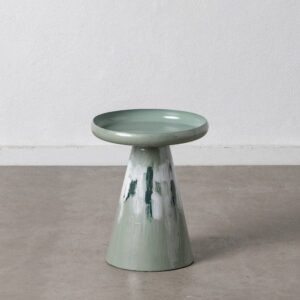 Mesa Auxiliar Verde Metal de Hierro 36 x 36 x 45 cm