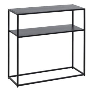 Estantería Negra de Acero SQUARE 81 cm - Requiere Montaje, Altura entre Baldas 23,4 cm, Ideal para Almacenaje