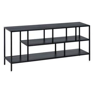 Estantería Negra de Acero SQUARE 55 cm - Montaje Requerido, 3 Baladas, Distancia de 20 cm entre Baladas