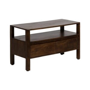 Mueble Auxiliar Marrón de Madera de Mango 55 cm - Cajones Espaciosos y Diseño Elegante de la Colección Kurt