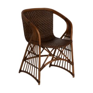 Sillón de ratán natural para salón o decoración – 57 x 59 x 84 cm