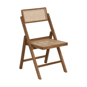 Silla plegable de madera natural para cocina o eventos contract – 49 x 59 x 87 cm