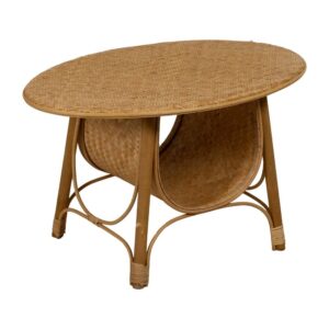 Mesa de Centro Natural de Bambú 47 cm - Diseño Sostenible y Elegante para tu Salón