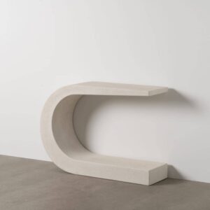 Consola Blanca Minimalista de DM 110 cm - Sin Montaje, Colección Wilma