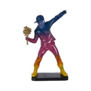 Figura Moderno Chico Multicolor en Resina - 40,5 cm | Decoración Única para tu Hogar