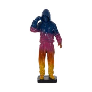 Figura Decorativa Multicolor en Resina de 53 cm - Modelo Chico para Interior y Exterior