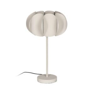 Lámpara de Mesa Blanca de Metal Moderno 62 cm - Diseño Elegante, Casquillo E27, Ideal para Decoración Interior
