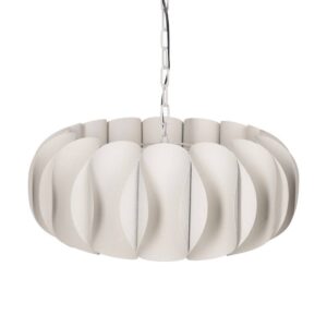 Lámpara de Techo Decorativa Blanca de Metal E27 - 27 cm, Ideal para Iluminar tu Hogar con Estilo