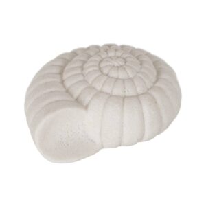 Pack de 2 Lámparas de Mesa Caracol LED en Arenisca Decorativa - Diseño Compacto de 6 cm, Batería de 70 Horas (3 x AAA No Incluidas)