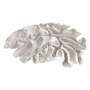 Figura de Coral Blanco en Resina Estilizada de 10 cm - Decoración Moderna para el Hogar