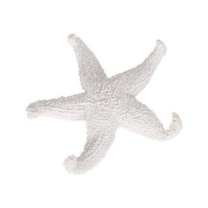 Pack de 2 Figuras Decorativas de Estrella Blanca en Resina - 30 cm, Ideal para Decoración de Interiores
