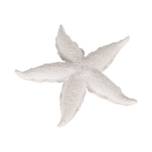 Pack de 2 Figuras de Estrella Blanca en Resina para Decoración - 30 cm, Ideal para Decorar tu Hogar
