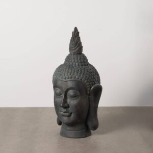Escultura de Buda en Fibra de Magnesio para Exteriores - 112 cm, Decoración Zen para Jardines y Terrazas