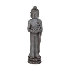 Escultura Decorativa de Buda en Fibra de Magnesio para Exterior - 58 cm