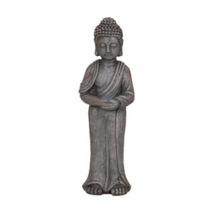Escultura de Buda en Fibra de Magnesio para Exteriores - 56 cm, Decoración Zen Resistente a la Intemperie
