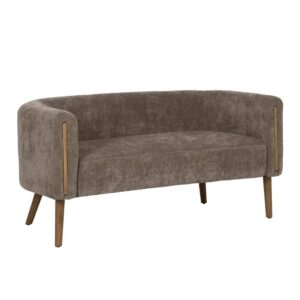 Sofá Taupe de Madera de Abedul para Salones - Diseño Moderno y Confort Ergonomico 114x59 cm