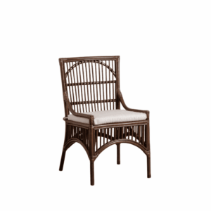 Silla Marrón de Fibra Natural Elegante de 90 cm - Diseño Sofisticado para Salón y Comedor