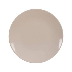 Pack de 6 Platos Llanos de Stoneware Crema - Elegancia y Funcionalidad para tu Mesa, 26 cm, Apto para Lavavajillas y Microondas