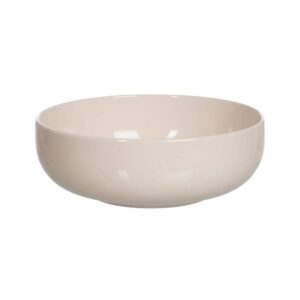 Pack de 2 Ensaladeras Crema en Stoneware de 23,5 cm - Elegantes y Funcionales para Ensaladas y Frutas, Aptas para Lavavajillas y Microondas