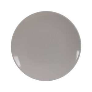 Pack de 6 Platos Llanos de Stoneware Gris - Elegancia y Funcionalidad para tu Mesa, Aptos para Lavavajillas y Microondas, 26 cm de Diámetro