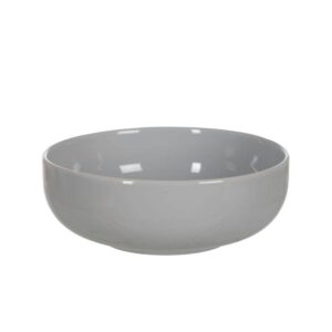 Pack de 2 Ensaladeras de Stoneware Gris de 23,5 cm - Elegancia y Funcionalidad para Cocina, Aptas para Lavavajillas y Microondas