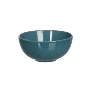 Pack de 6 Bowls Azules de Stoneware para Cocina - 14,5 cm, Apto para Lavavajillas y Microondas, Diseño Moderno y Elegante