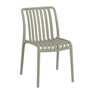 Silla Terracota Apilable de Polipropileno para Exterior - Diseño Moderno y Confortable 80 cm