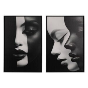 Pack de 2 Cuadros de Madera Tallados Artísticos de 100 cm - Decoración Elegante para Salón y Oficina