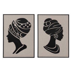 Cuadro en Madera Tallado e Impresión Decorativa 70 cm - Arte Contemporáneo para Salón y Comedor