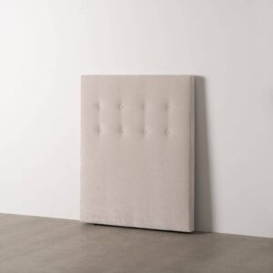 Cabecero Crema Acolchado para Dormitorio 125 cm - Diseño Moderno y Sofisticado, Confort y Elegancia en Tu Habitación