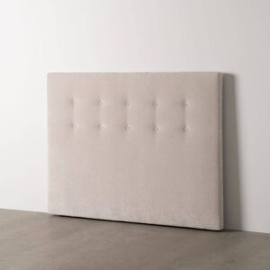 Cabecero Grande Crema Acolchado para Cama Doble 125 cm - Elegancia y Comodidad para tu Dormitorio