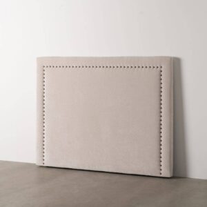 Cabecero Crema Acolchado con Marco Estrecho de 125 cm - Elegancia y Confort para tu Dormitorio