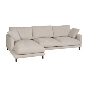 Sofá Chaise Longue Izquierda Crema 290 cm - Elegancia y Comodidad para tu Salón Moderno