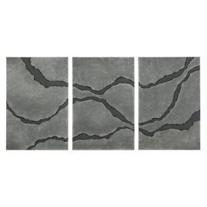 Tríptico Relieve Lienzo Decorativo 240x120 cm con Colgador Incluido