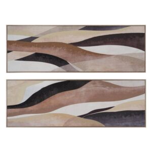 Cuadro de Impresión Texturizada con Marco de Poliestireno 50x3,8x150 cm - 2 Modelos