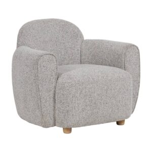 Sillón Jaspeado Tejido 100% Poliéster 90x81x67 cm - Estructura Madera de Pino