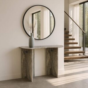 Consola de Mármol Natural 100 x 35 x 71 cm - Elegante y Única