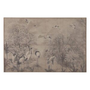 Cuadro de Impresión Pájaro en DM de Madera de Abeto 120x3x80 cm con Gancho