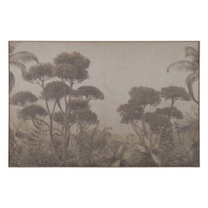 Cuadro de Impresión Bosque en DM de Madera de Abeto 120x3x80 cm con Gancho